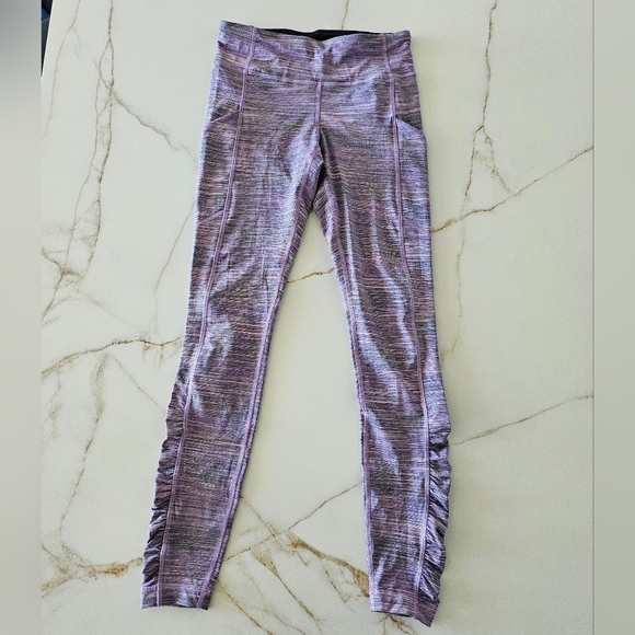 Lululemon Speed Tight IV Space Dye Camo Tender Violet Black Grape Purple Size 6 - Picture 4 of 16